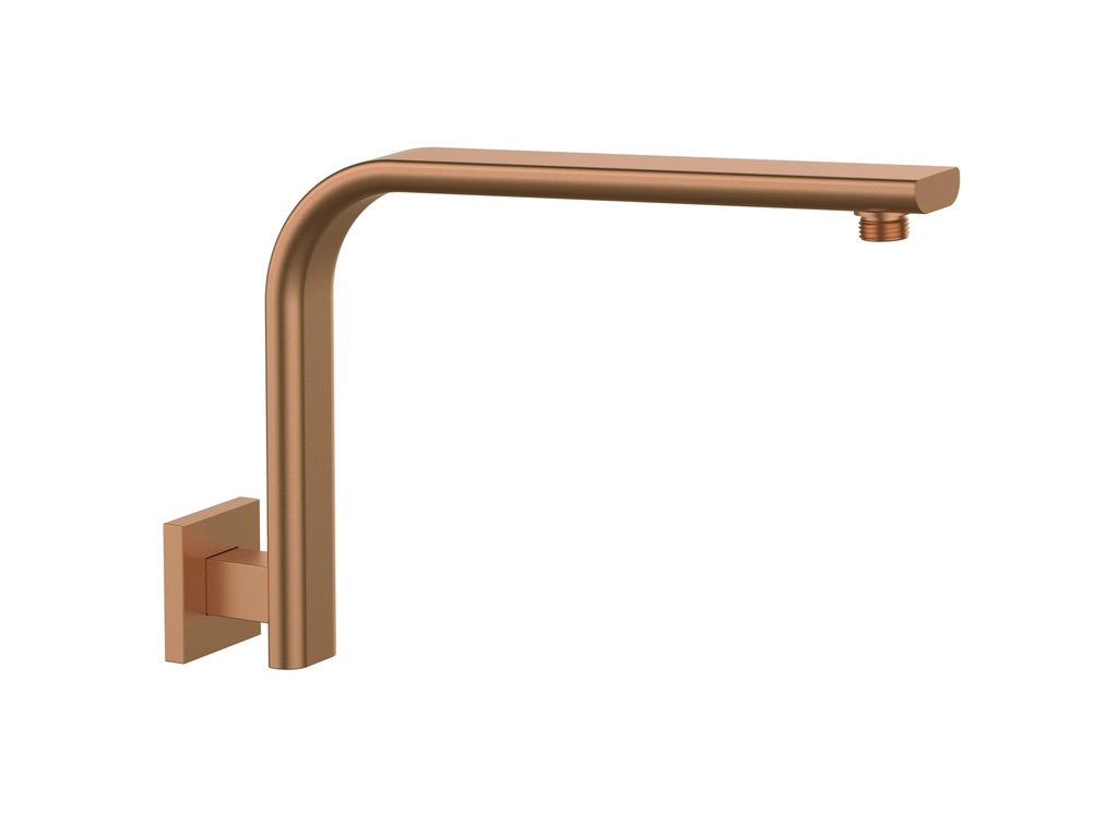 Curved Square Shower Arm Brushed Bronze