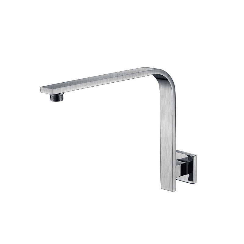Curved Square Shower Arm Brushed Nickel