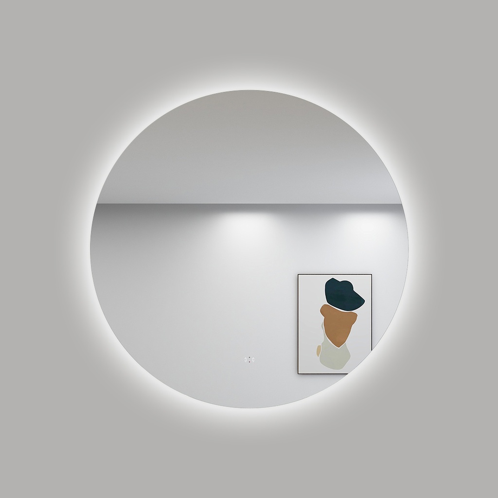 [86124/UL900BM] D900mm Round 3 Color Backlit LED Mirror(Touchless Sensor Switch)