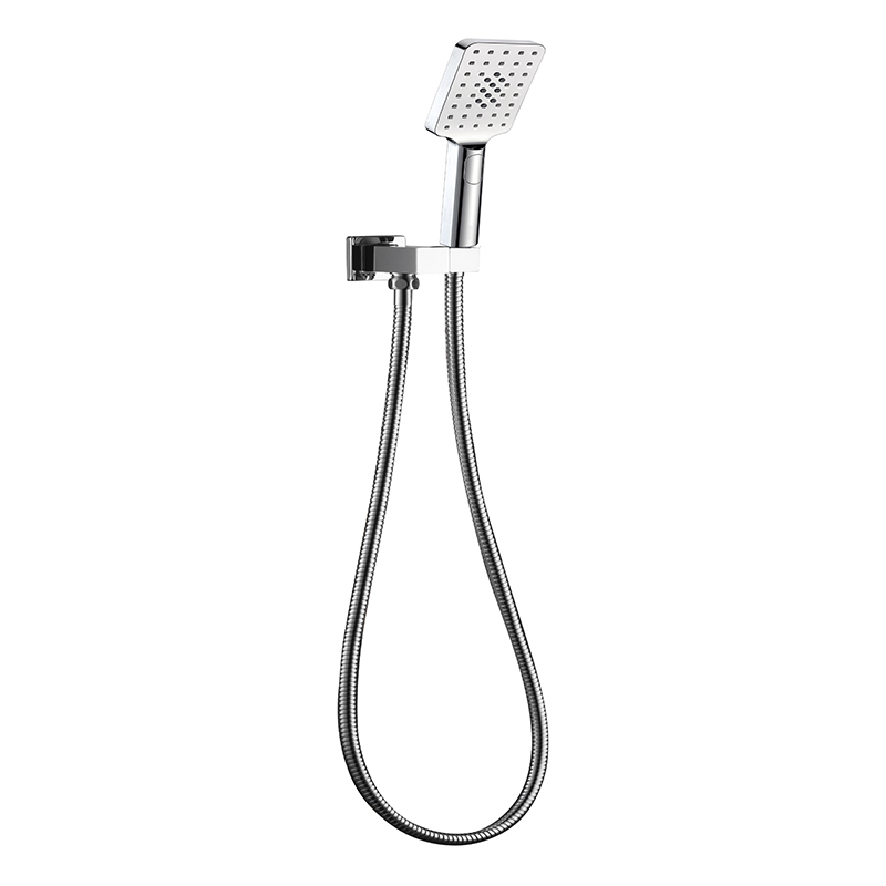 Eckig Chrome 3 Spray Hand Shower On Bracket