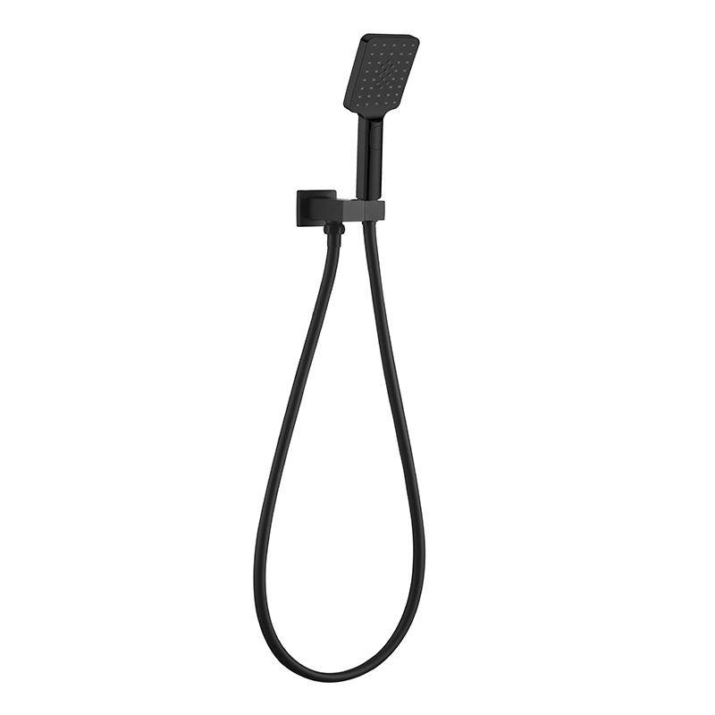 Eckig Matte Black 3 Spray Hand Shower On Bracket