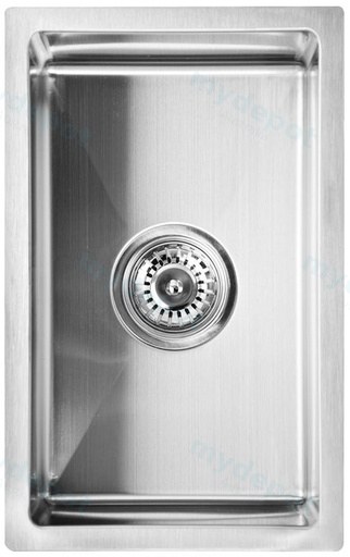 [43002] Eden Above / Undermount Single Bowl Sink R10 Corner 240 x 440 x 200mm(304 Stainless Steel)