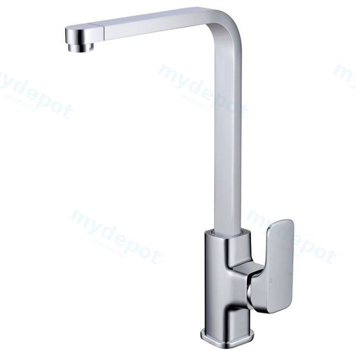 Eden Round Cornered Rectangle Handle Sink Mixer Chrome Lead Free