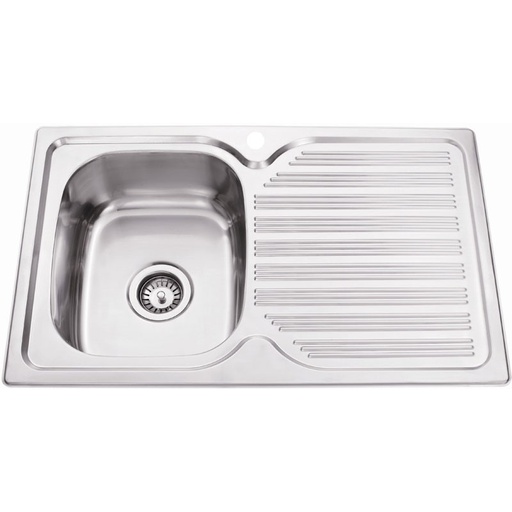 Eden Single Bowl & Single Drainer 780 x 480 x 170mm(304 Stainless Steel)