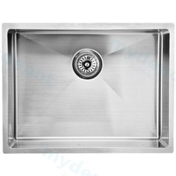 [44550] Eden Single Bowl Above/Undermount Sink (R10 Corner),230mm Depth 304 Stainless Steel