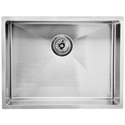 Eden Single Bowl Above/Undermount Sink (R10 Corner),230mm Depth 304 Stainless Steel