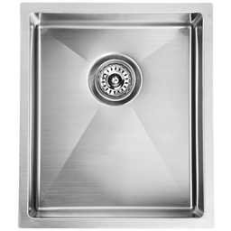 [44480] Eden Single Bowl Undermount Sink 340mm (R10 Corner,93 degree) 304 Stainless Steel
