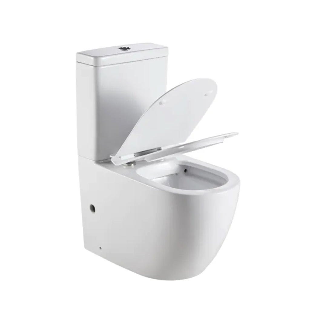 Eden Two-piece toilet Rimless Flushing Toilet P-trap: 180mm Roughing-in