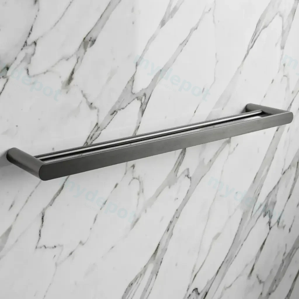 Esperia Gun Metal Grey Double Towel Rail 800mm