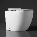 Floor Pan Rimless Flushing Toilet Matte White Size: 540x365x400mm P-trap: 180mm Roughing -in