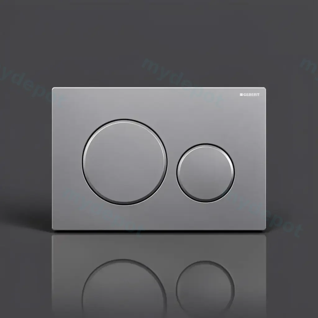[50208] Geberit Sigma20 Chrome Plate With Chrome Trim