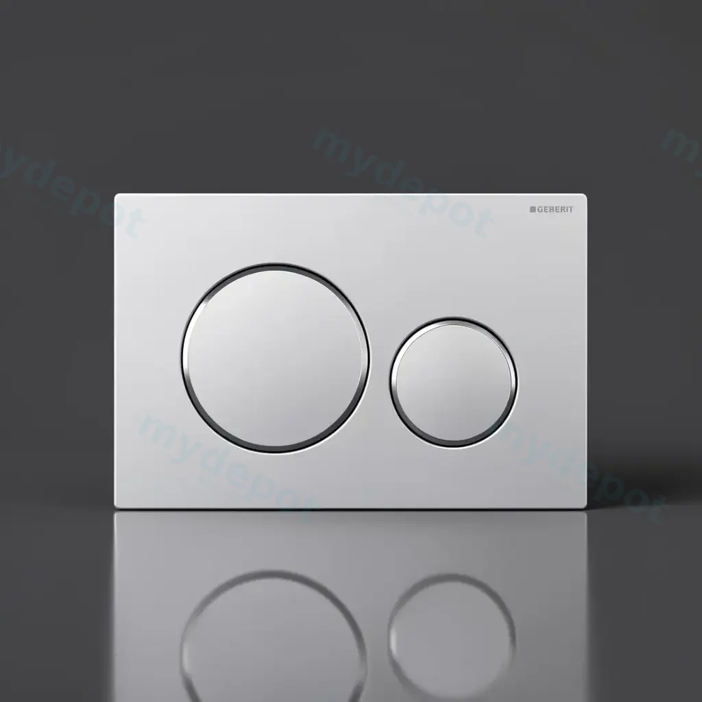 [50207] Geberit Sigma20 Matt Chrome Plate With Chrome Trim
