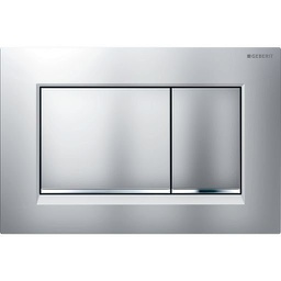 [50214] Geberit Sigma30  Matt Chrome Plate With Chrome Trim