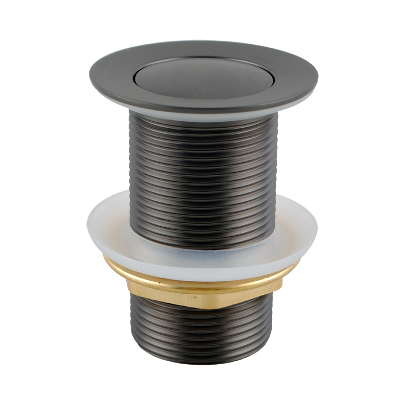 Gun Metal Grey 32/40mm Solid Brass Basin Pop Up Waste with NO Overflow