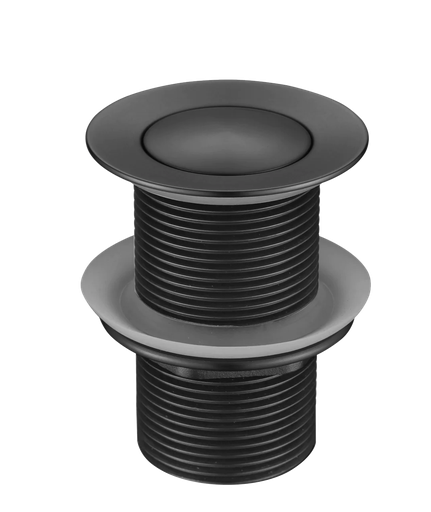 Gunmetal Grey Solid Brass 32mm Pop Up Waste Non Overflow