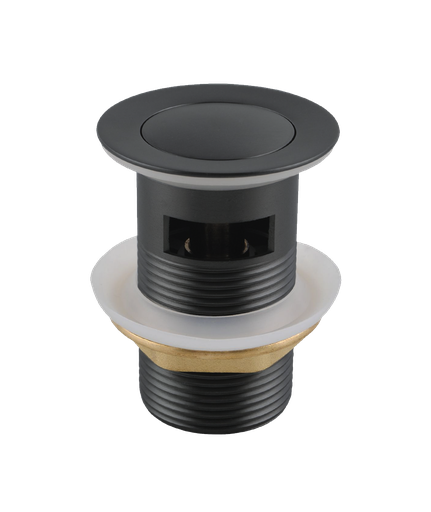 [70054/PW32GM] Gunmetal Grey Solid Brass 32mm Pop Up Waste With Overflow