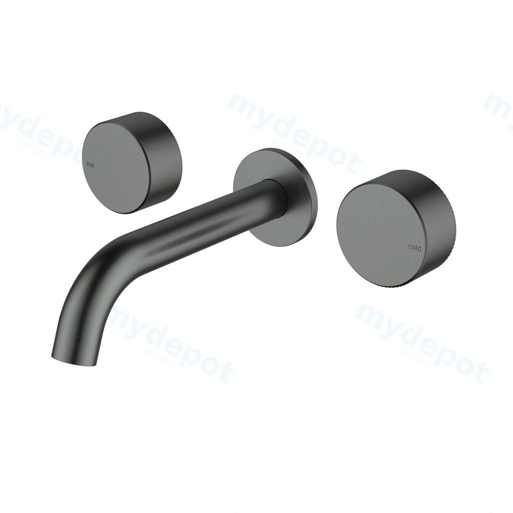 [44836] Hali 1/4 Turn C/D Wall Basin Set Gun Metal