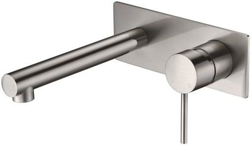 Hali Brushed Nickel Wall Basin Mixer Lead Free