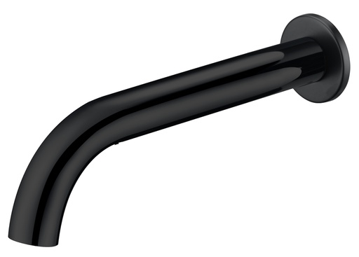 Hali Matt Black Curved Bath Spout Lead Free