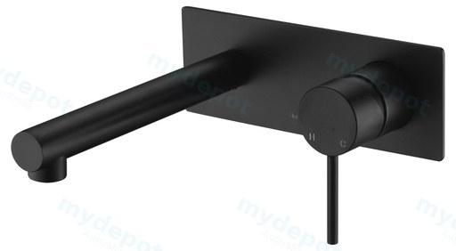 Hali Matt Black Wall Basin Mixer Lead Free