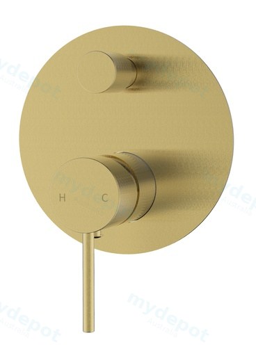 [43210] Hali Wall Mixer with Diverter(Brushed Gold)