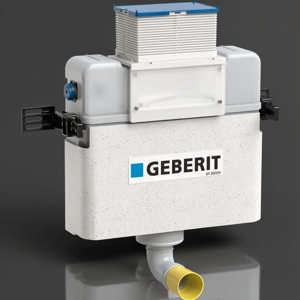 Kappa Under Counter Low Level Concealed Cistern Mechanical Top Or Front Flush 4.5/3L Hdpe Blow Moulded Tank