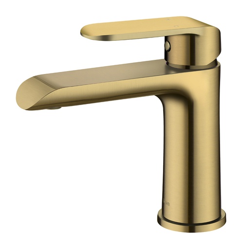 Kara Brushed Gold Basin Mixer Lead Free