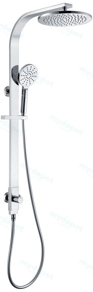 [43385] Kara Twin Shower Set Multifunction Round 250mm (Chrome)