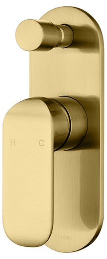 [43259] Kara Wall Mixer with Diverter (Brushed Gold)