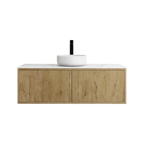 [93268/K125RW-PO] Kiama 1190Lx496Dx380Hmm Prime Oak 1R/DW 1L/DR Wall Hung Vanity