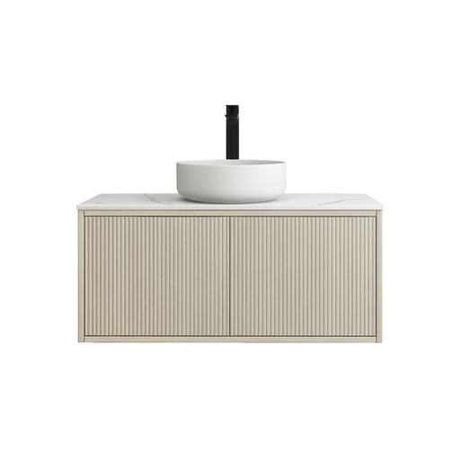 [93289/K939RW-CO] Kiama Slim 890Lx386Dx380Hmm Coastal Oak 1R/DW 1L/DR Narrow Wall Hung Vanity