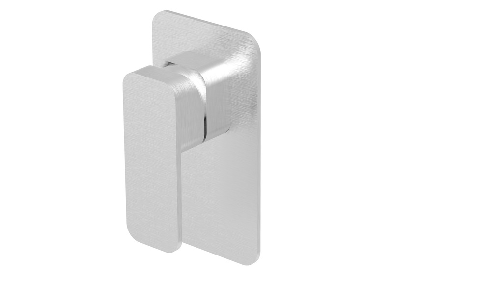 Kompakt Eckig Brushed Nickel Shower Mixer