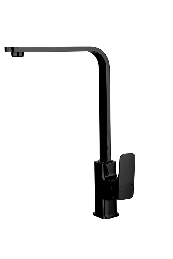 Kompakt Eckig Matte Black Sink Mixer