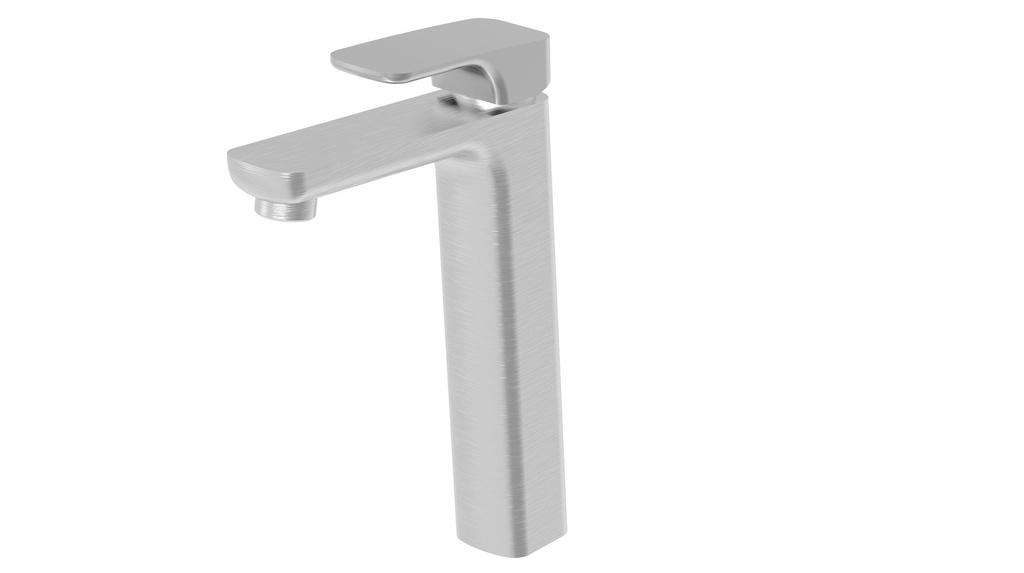 Kompakt Eckig Tower Brushed Nickel Basin Mixer