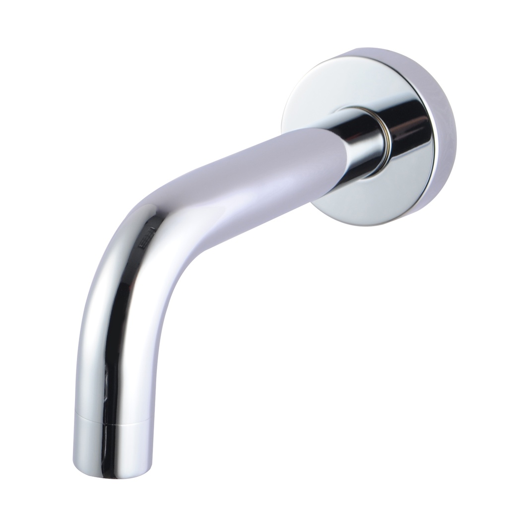 Lucid Pin Round Chrome Bathtub/Basin Wall Spout