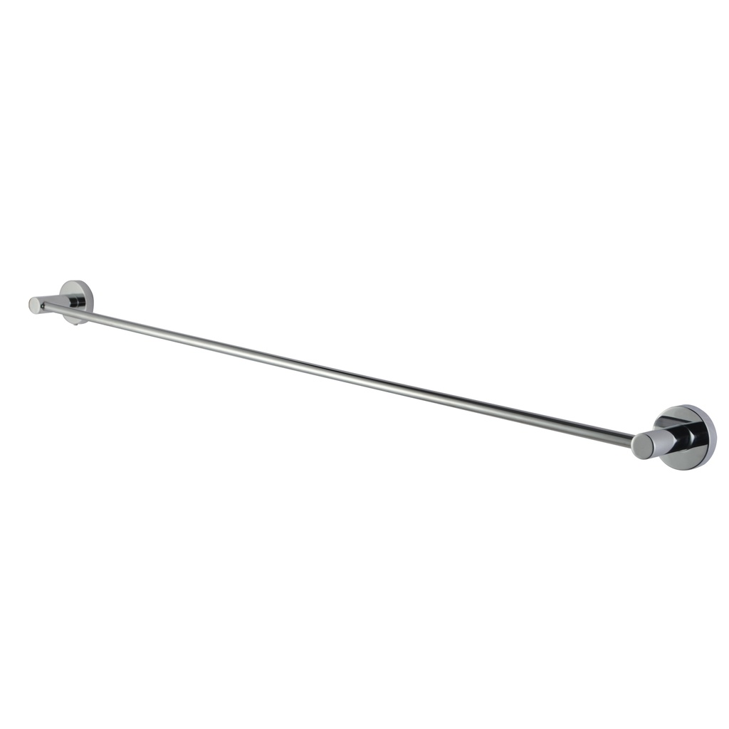 Lucid Pin Round Chrome Single Towel Rack Rail 790mm