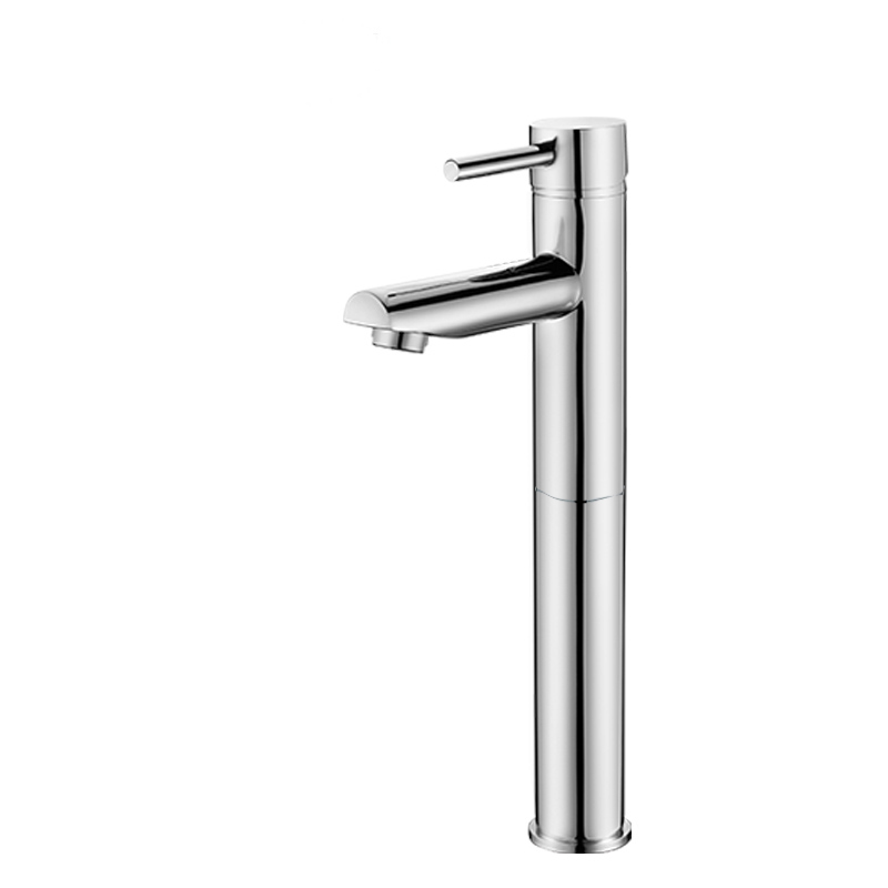 [40166] Lucid Pin Round Chrome Tall Basin Mixer