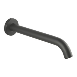 Lucid Pin Round Gun Metal Grey Bathtub/Basin Wall Spout 160mm Spout