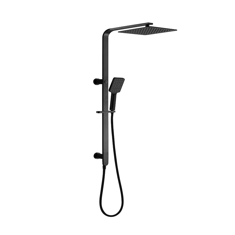 Luxus Matte Black Sliding Rail With 3 Spray Function Hand Shower