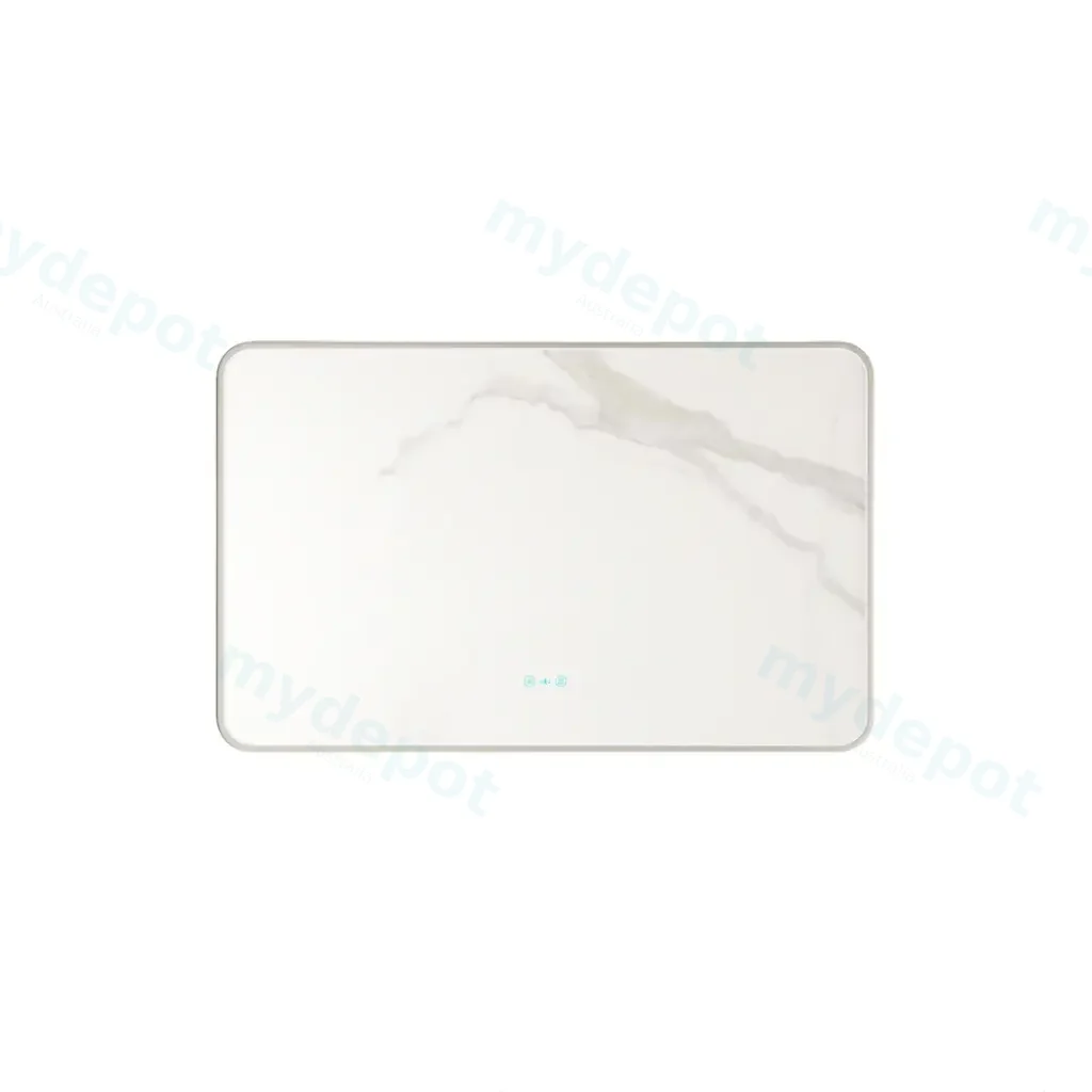 Maia Series 1200x750x45mm Gun Metal Square LED Mmirror