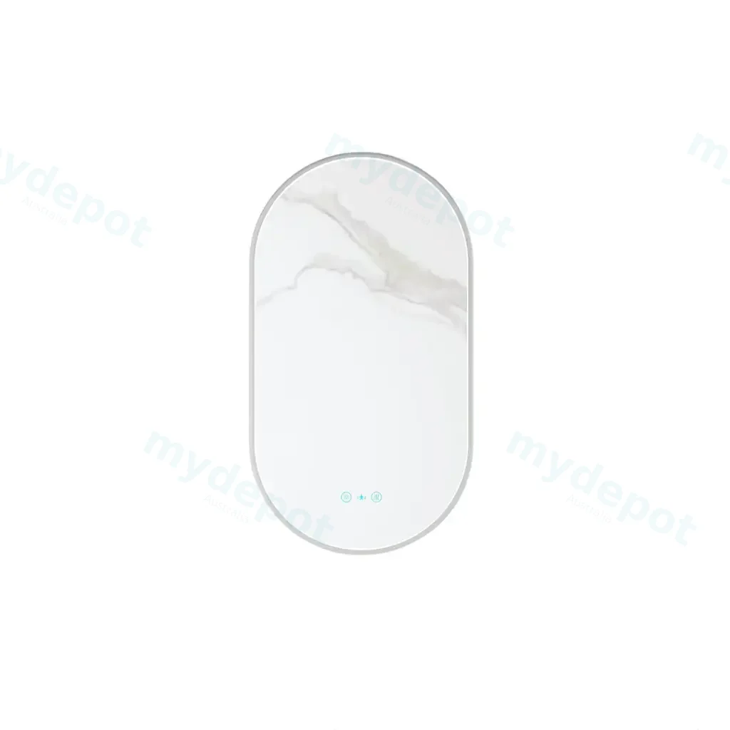 [50624] Maia Series 500x900x45mm Brushed Nickel Oval LED Mirror