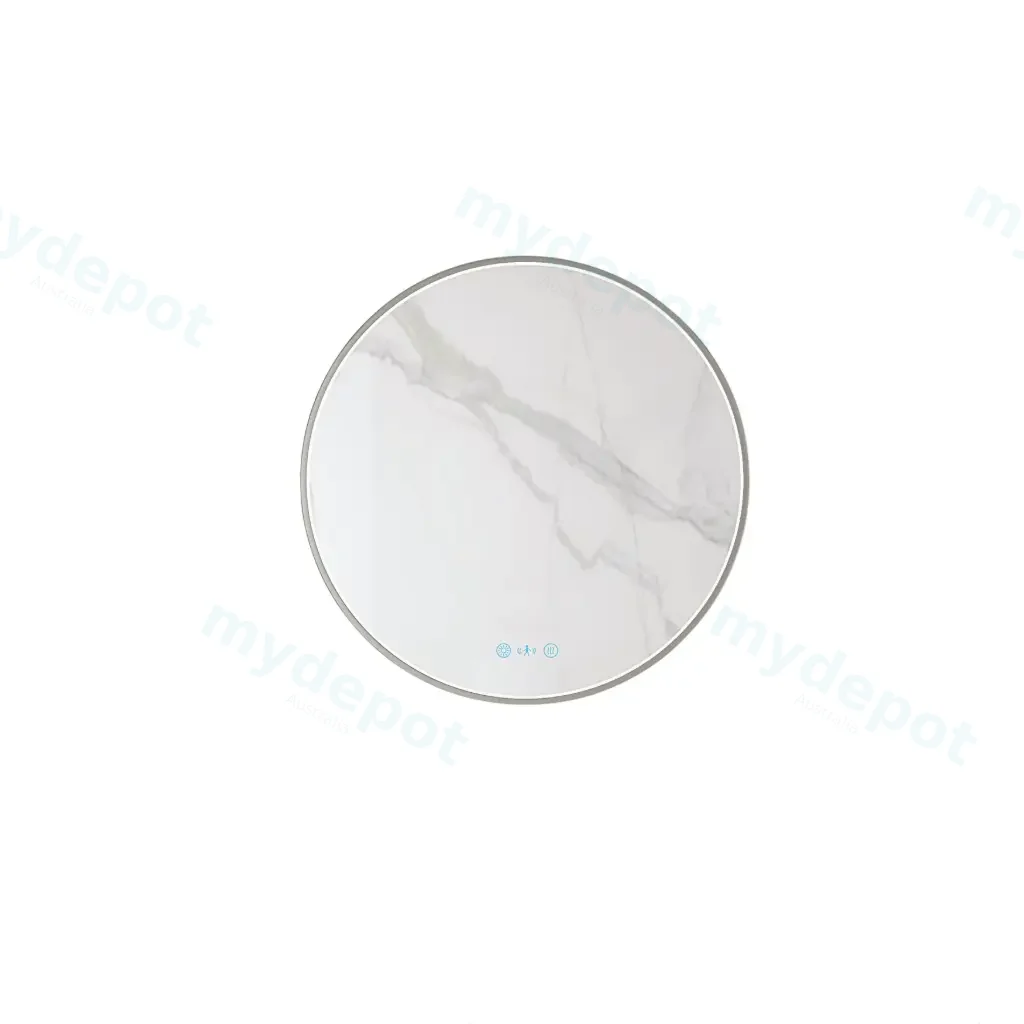 [50608] Maia Series 600x600x45mm Brushed Nickel Round LED Mmirror