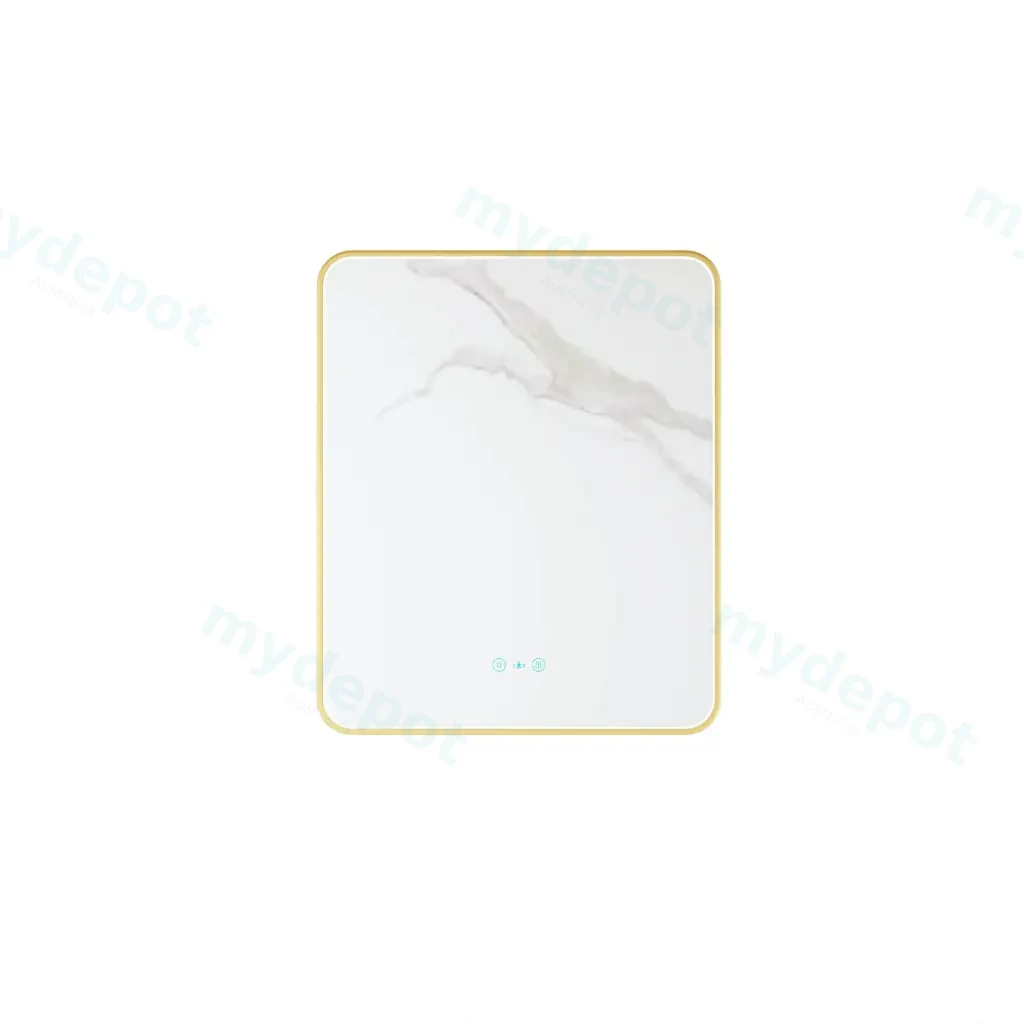 [50603] Maia Series 600x750x45mm Brushed Gold Sqaure LED Mirror