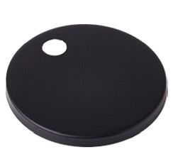 Matte Black Seat Cover Plate In Pair