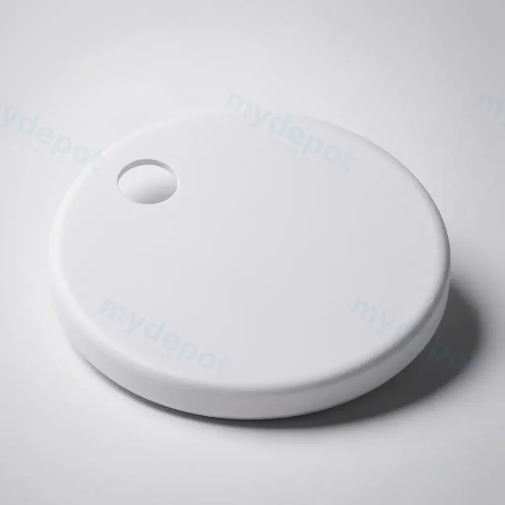 Matte White Hinge Cover In Pair