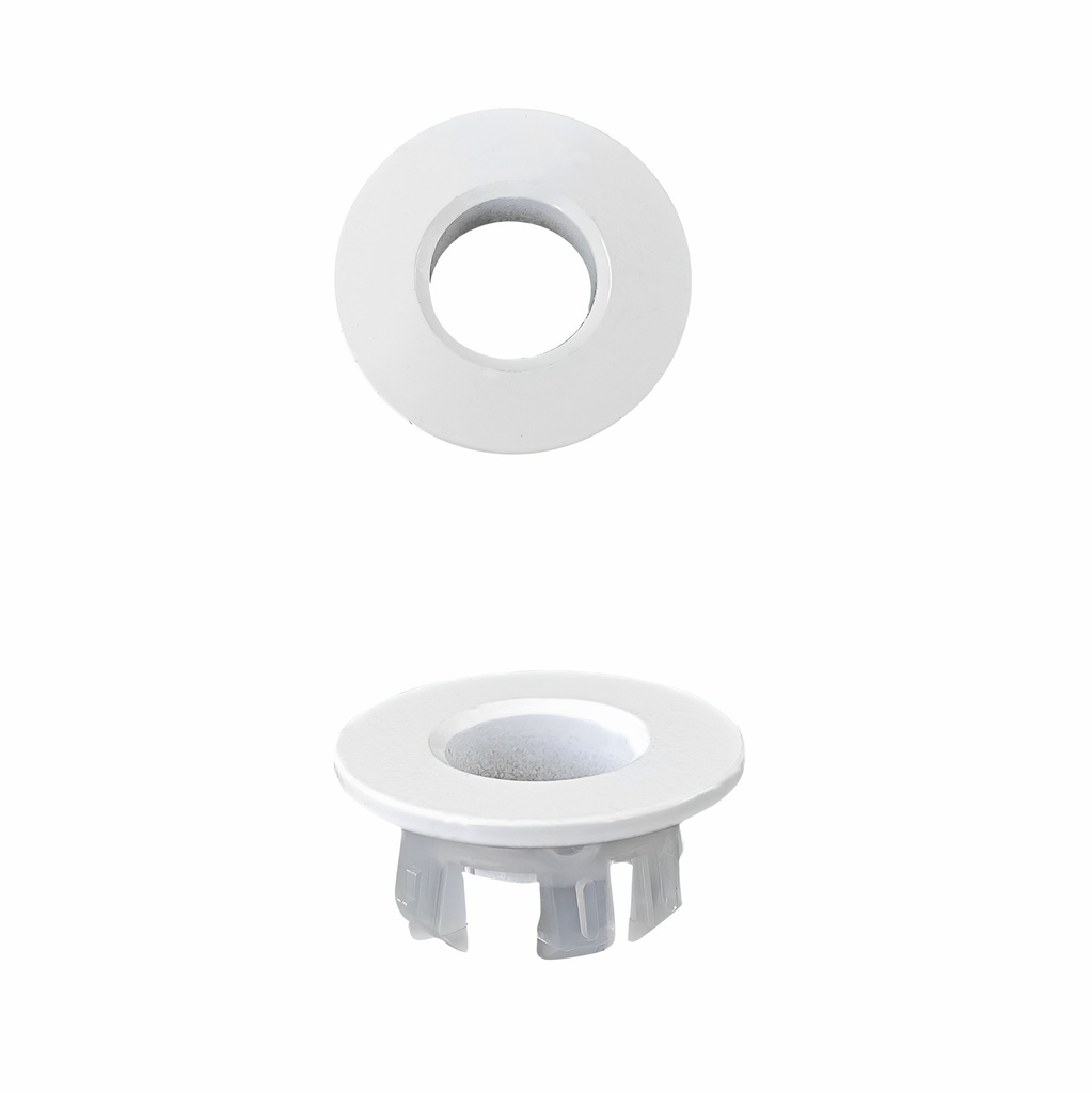 [55542] Matte White Overflow Ring