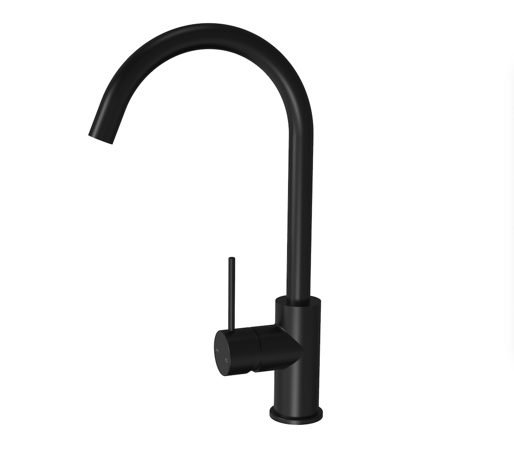 Morgan Rund Matte Black Sink Mixer
