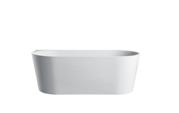 [50177] Musen Back To Wall Round Bathtub (1700*800) Thin Edge Without Overflow