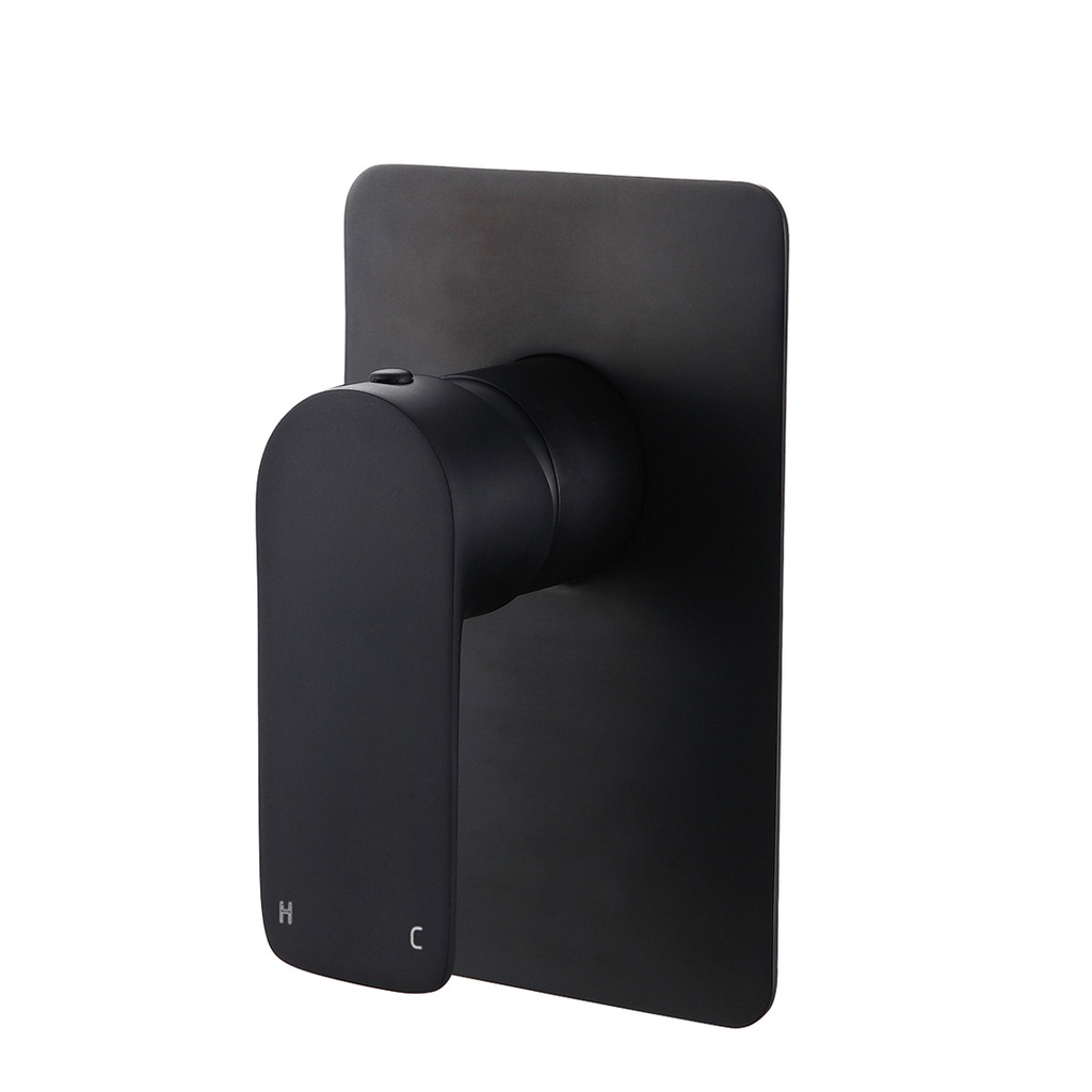 [70024/WM01.MB] Nana Black Shower Bath Wall Mixer