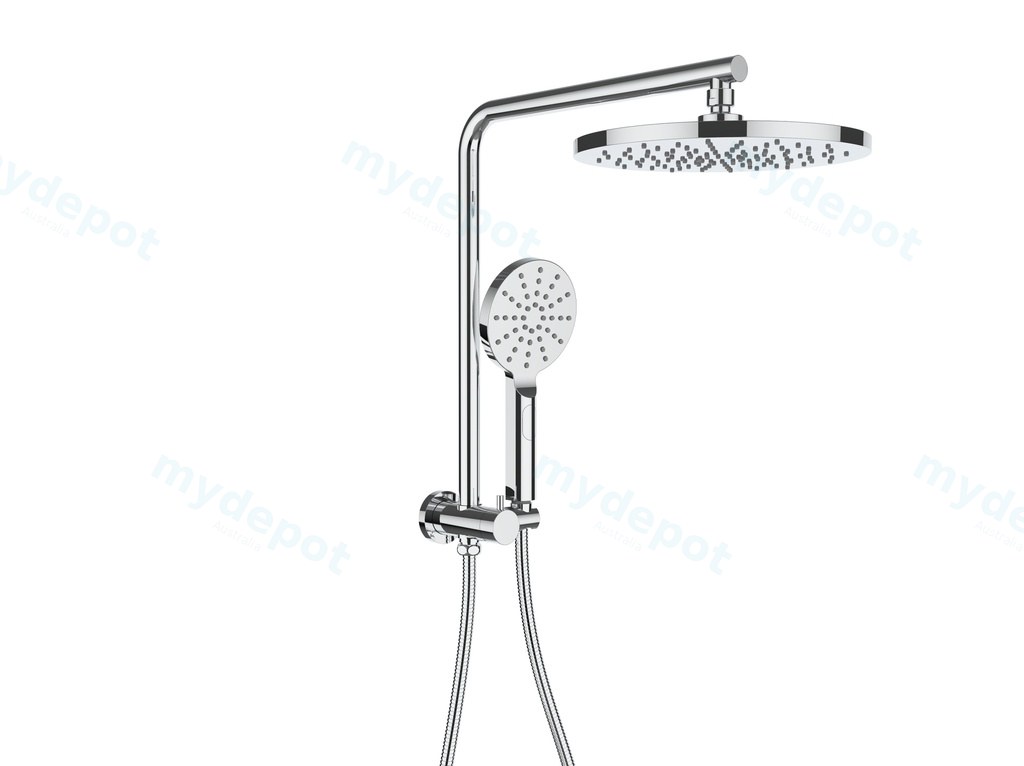 [44312] New Regal Round Mini Multi-function Shower Set Chrome,250mm Plastic Shower Head